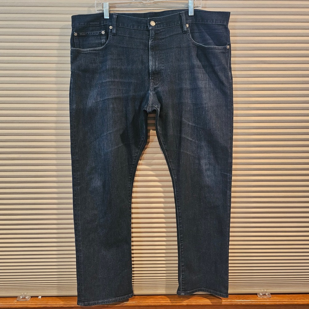 Polo Ralph Lauren Hampton Relaxed Straight Jeans Dark Wash 40x30 Mens Denim